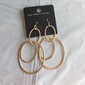 New York & Company Gold hoop earrings
